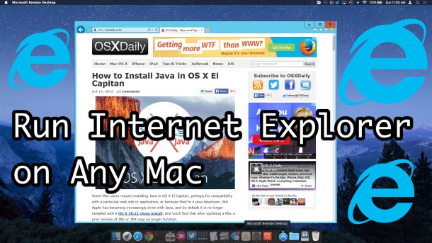 internet exploror for mac